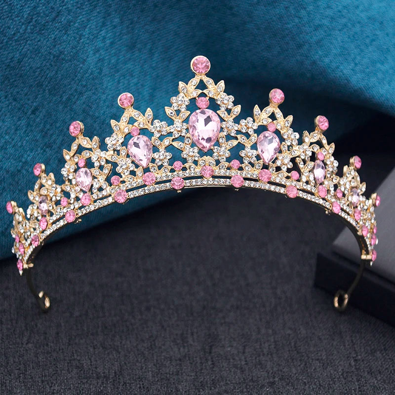 15 Colors Princess Crown Bridal Tiaras and Crowns for Women Prom Birthday Wedding Hair Jewelry Party Head Accessories