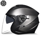 2025 Latest High Quality Motorcycle Helmet Half Covering Dual Lens Cascos para Motos Male Female Couple Capacetes de Moto