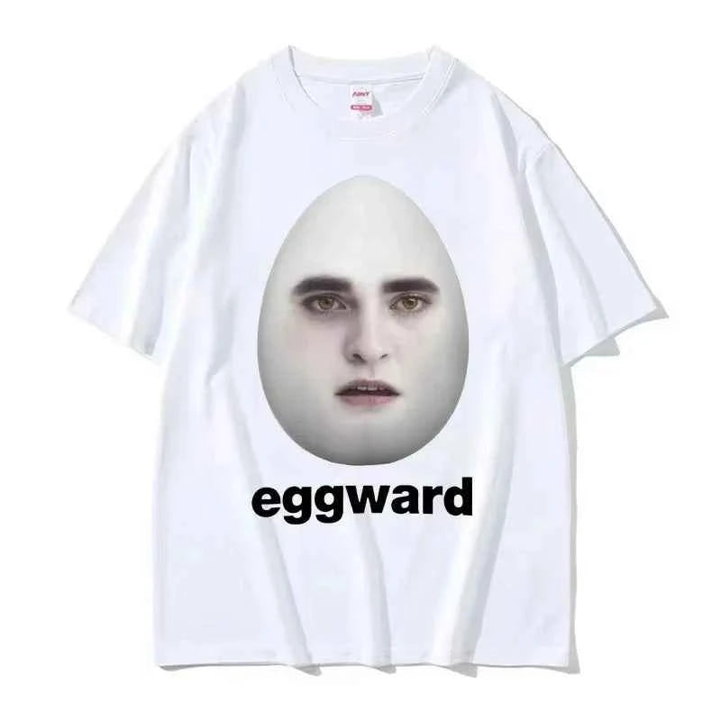 Hot Twilight Eggward Funny Meme T Shirt Edward Cullen Parody Humor Tshirt Men Women Casual  Cotton Short Sleeve T-shirt Tops