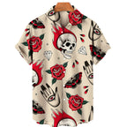 Men's Designer Hawaii Shirts Short Sleeve Collar Top Fashion Streetwear 3d Printed XS-5XL Hiphop Casual Vintage Clothing