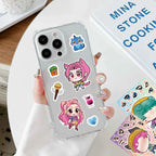 24PCS Cute Make a Face Stickers DIY Handicrafts Waterproof Puzzle Reward Stationery Stickers-K-pop