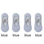 1/ 4Pair Professional Women Yoga Sock Silicone Anti-slip Ballet Pilates Socks Women Backless Breathable Bandage Yoga Sport Socks