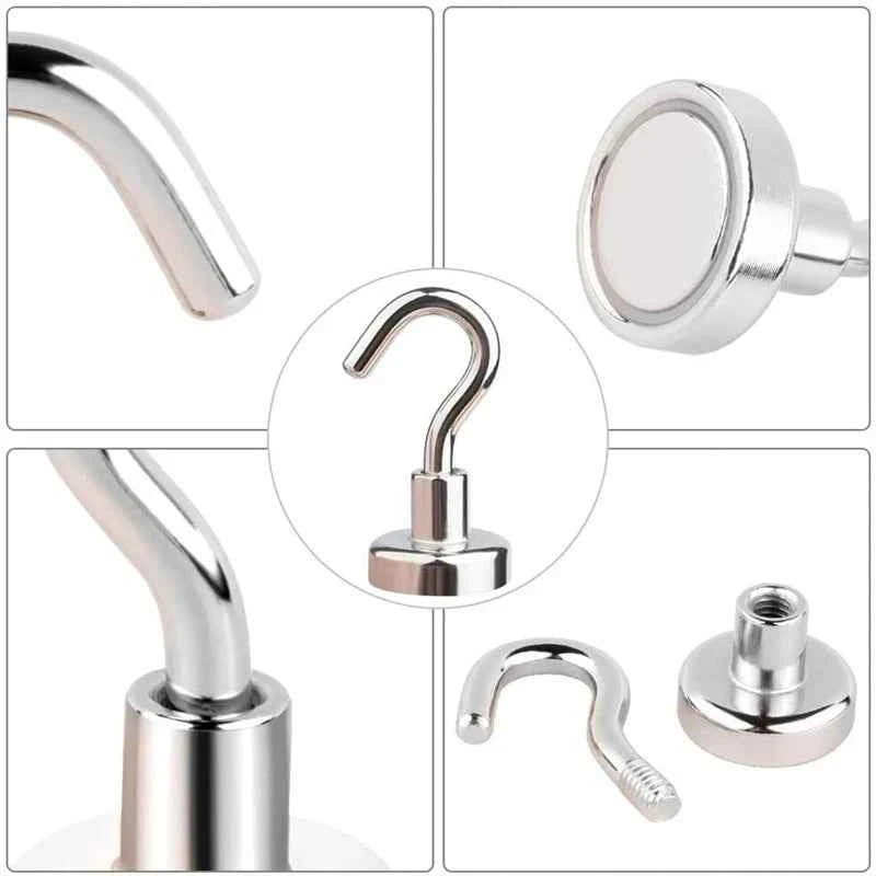 1-40PCS Strong Magnetic Hooks Multi-Purpose Storage Hooks Home Kitchen Bar Storage Hooks Key Storage Hooks Bathroom Hangers