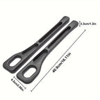 2pc Car Seat Gap Filler Organizer Pu Waterproof Car Seat Gap Plug Strip with 2 Grooves Seat Gap Storage Auto Interior Accessorie