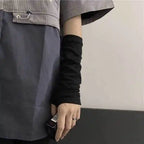 Pink Cartoon Gloves Honey Girls Winter Half Finger Cosplay Glove Anime Accessories EMO Punk Skull Christmas Gift Arm Warmers
