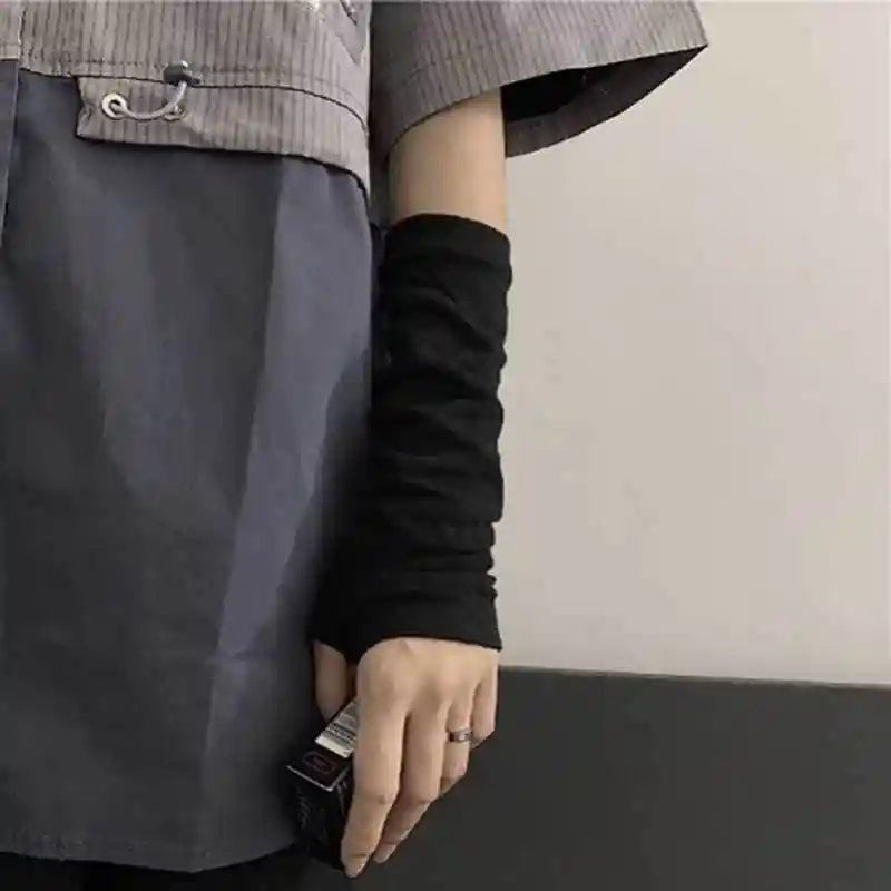 Pink Cartoon Gloves Honey Girls Winter Half Finger Cosplay Glove Anime Accessories EMO Punk Skull Christmas Gift Arm Warmers