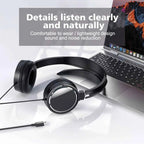 3.5mm/Type-C Wired Headphones Noise Cancelling Business Over Ear Headset Flexible Adjustable Stereo Earphones for PC MP3 Mobile