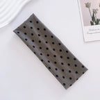 1pc Polka Dot Yoga Elastic Headband – Fashionable Dot-pattern Makeup Headband, Sports & Fitness Sweat-absorbent Hairband