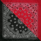 New Fashion Hip Hop 100% Cotton Bandana Square Scarf Gradient Color Paisley Headband Printed For Women/Men/Boys/Girls