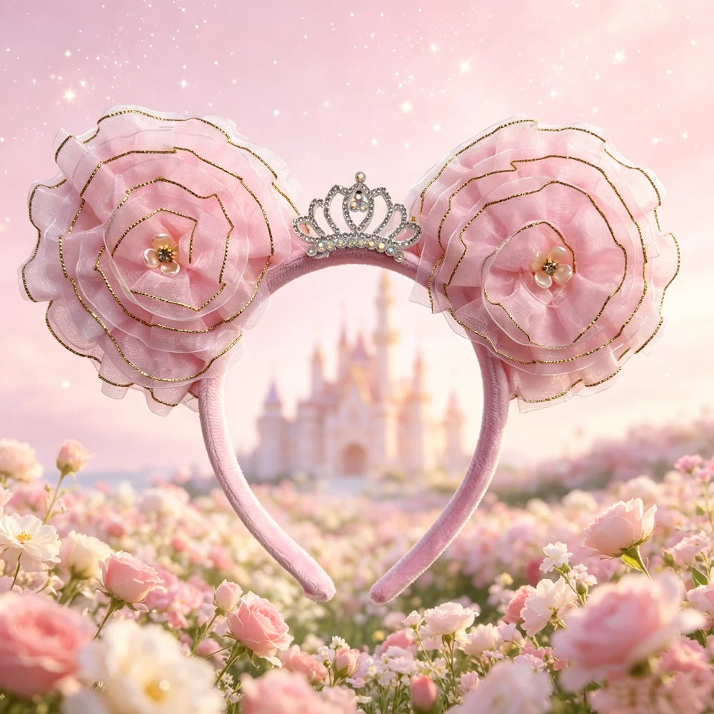 Cartoon Minnie Mouse Ear Headband New Holiday Party Christmas Snowman Headdress Cosplay for Adults Kids Hair Accessories