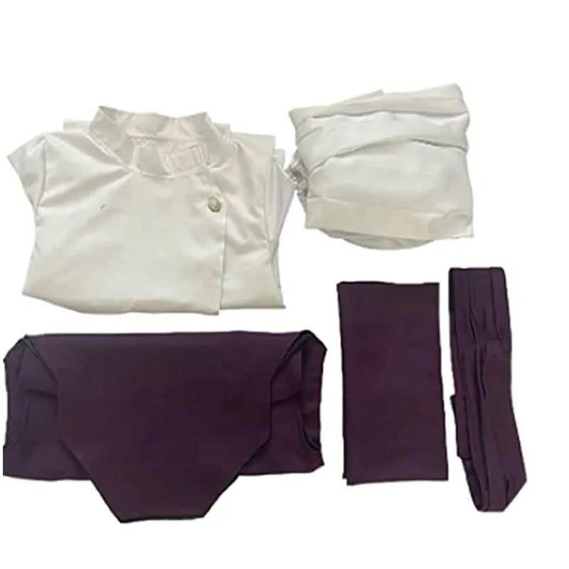 Jujutsu JJK Manga Anime Choso Cosplay Costume Purple Vest Neck Gaiter Belt White Elastic Pants Top Gifts