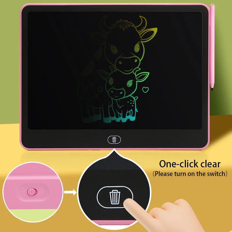 8/11/13/16 Inch LCD Drawing tablet Writing Board Kids Doodle Painting Handwriting Pad Toy for 3 4 5 6 7 8 Years Girls Boys Gifts