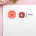Flowers/Love Soft Ceramic Earring Mold Polymer Clay Cutter DIY Handmade Jewelry Pendant Quick Modeling Cutting Ceramic Tool