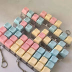 Fidget Decompression 1/4/5/9 Keyboard Key Toy Anti Stress Finger Keyboard Games For Adults Antistress Toys Boys Girls Keychain