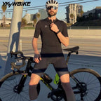 YKYWBIKE Men's Cycling Bib Shorts Italy Elastic Interface 7 Hours Paded Riding Pro Tihgt Bicycle Bib  Road Bike Cycling Shorts