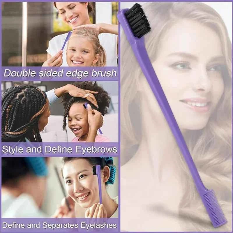 5/6 Pcs Comb Set Detangling Hair Brush Curly Hair Curved Rat Tail Comb Set Edge Hair Brush Curly Hair Brush Hair Salon Tools