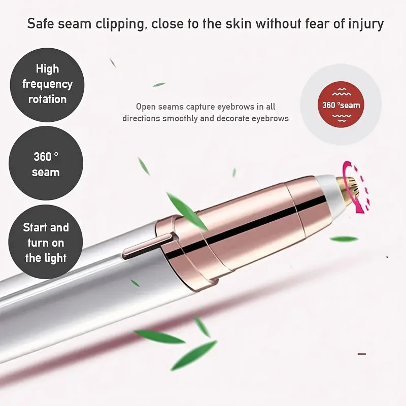 Electric Eyebrow Trimmer USB Rechargeable Mini Electric Eyebrow Trimmer - Convenient and Easy Facial Beauty Trimmer