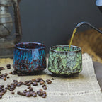 Small ceramic coffee cup, office and home latte art cup, personal hand warmer water cup