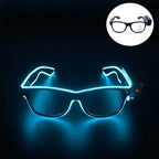 New Cool Wireless Glowing LED Light Up Glasses For Rave Festival Party Luminous Neon Mosaic Sunglasses Club Disco Eye Glasses