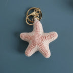 Funny Shrimp Crochet Keychain Cute Ocean Bag Charm