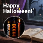1/3pcs Halloween Scented Candles Long Stick Gothic Soy Wax Decorations for Party Home Festive Atmosphere Holiday Ornaments Gifts