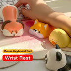 New Cute Animal Wrist Rest Support For Mouse Pad Computer Laptop Arm Rest For Desk Mouse Pad Wrist Rest Cat Dog Duck Panda Toys