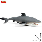 Oenux Ocean Animals Action Figures Sealife Shark Whare Megalodon Model Figurines PVC Home Decoration Kid Cognitive Education Toy