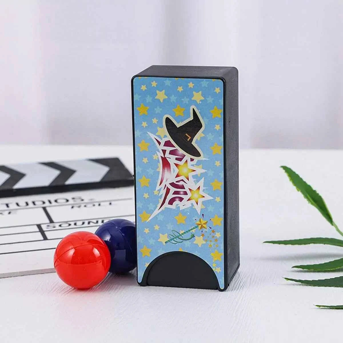 1pc New Funny Gadgets Kids Toys Changeable Magic Box Turning the Red into the Blue Ball Props Tricks Classic