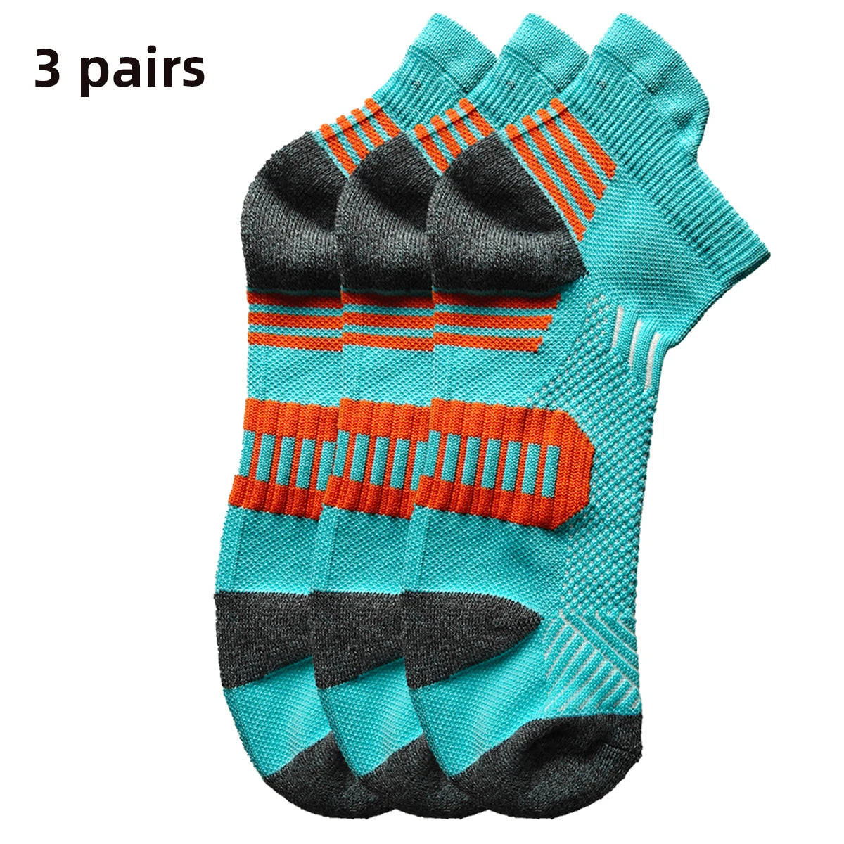 3/9 Pairs Non-Slip Sports Socks for Men & Women Thickened Towel Bottom Professional Running Fitness Training Basketball Socks