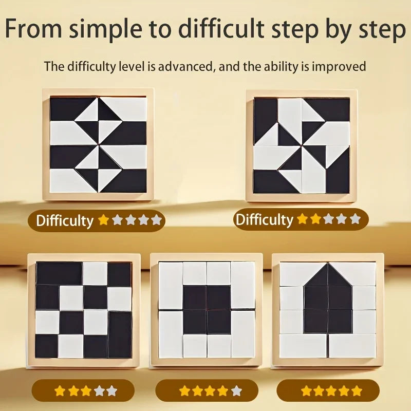 120 Level Hidden Block Puzzle 6 Years ABS Material Interesting Enhances Logic and Spatial Reasoning Suitable for 6Year Olds