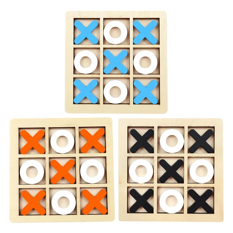 Montessori Wooden Mini Chess Brain Training Puzzle Toy for Kids