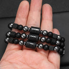 12 Constellation Zodiac Bracele Signs Beads Couples Bracelet Square Volcanic Stone Elastic Charm Bracelet for Women Men Gift