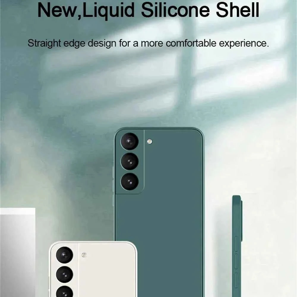 luxury Liquid Silicone Case for Samsung S25 S24 Galaxy S20 S21 S22 S23 FE Plus Note10 20 A52 A31 A41 A71 A51 A72 A70 A50 Coque