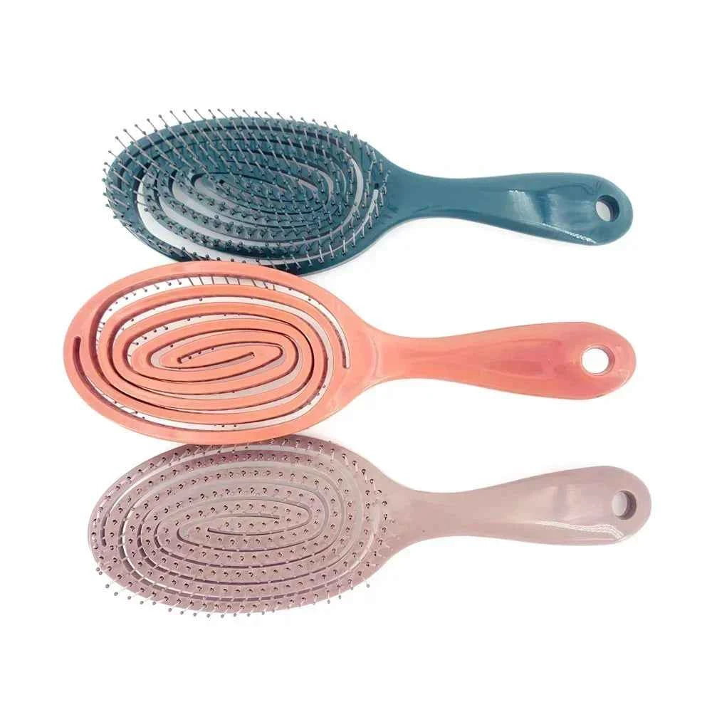 Relaxing Elastic Massage Comb Portable Hair Brush Massage Brush  Brushes Head Combs Scalp Massage Brush Wet And Wavy Bundl