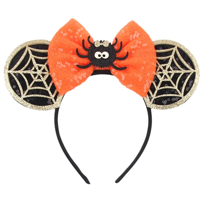 2026 Latest Fashion Ear Headband Sequin Bows For Girl Adult Kids Halloween Party Cosplay Hair Accessories Princess Hairband