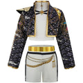 K-POP Rumi Cosplay Girls Clothing Sets Mira 3Pcs Girls Suits Halloween Zoey Birthday Party Costume 4-12 Years New Kids Clothes