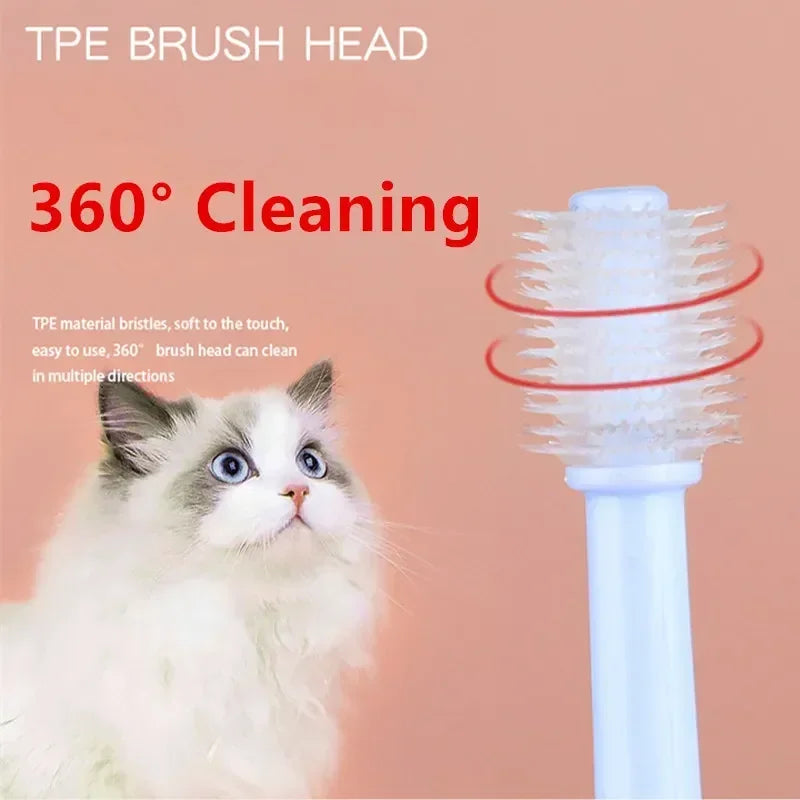 Cat Toothbrush Soft Hair Brush for Cats Mouth Cleaning Cat Brush for Teeth Cleaning Pet Grooming Cats Toothbrush Pet Products - WTN Essentials 