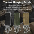 2PCS Tactical MOLLE Hanging Buckle Carabiner Clips for Outdoor Gear