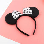Knot Accessories Minnie Hairbands Favors Mom Lovely Ears Kids Mickey Headbands Hair Boys Party Sequin Baby Birthday Bows Girls