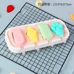 Popsicles Molds Kids Baby Cute Shapes Silicone Mini Popsicle Molds BPA Free Reusable Ice Cream Mold Popsicle Maker Homemade Set