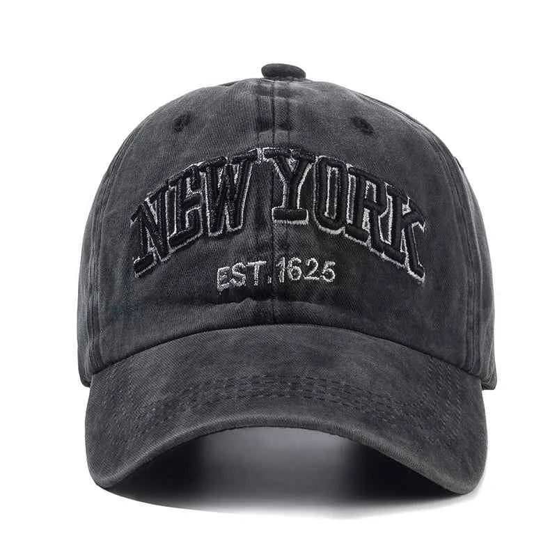 2026 New York Washed Cotton Cap For Men Women Gorras Snapback Caps Baseball Caps Sun protection Casquette Dad Hat Outdoors Cap