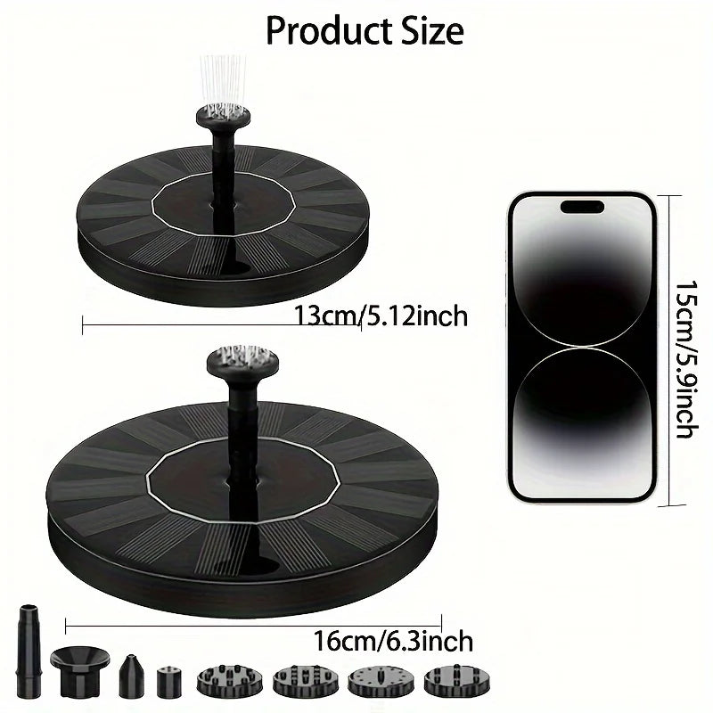 Solar Fountain Outdoor Pool Solar Fountain Pump Essential In Summer Suitable For Ponds Swimming Pools Gardens - WTN Essentials 