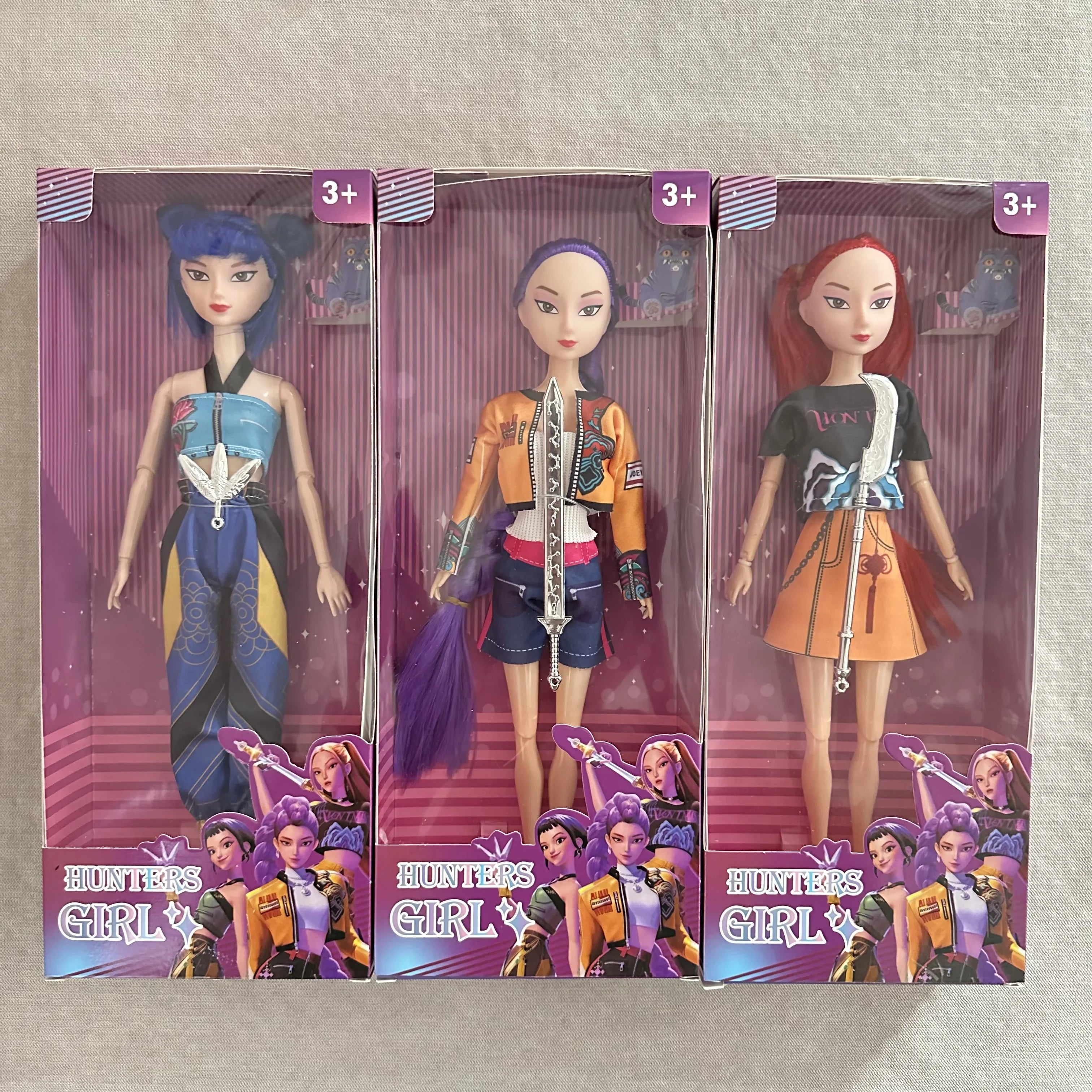Kpop Anime Vinyl Doll Set – Rumi Mira Zoey Articulated Toy