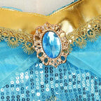 Kids Jasmine Princess Costume Dress – Aladdin Magic Lamp Outfit