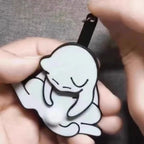 Creative Play Egg Cat Keychain Rotatable Keychain School Bag Pendant Hand-Made Gift Decompression Toy Hot Sale