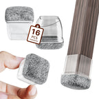16PCS Silicone Chair Leg Caps Non-Slip Prevent Scratches Silent  Hardwood Floor Protector Waterproof Felt Furniture Feet Pad