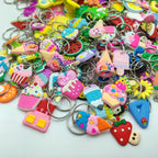40Pcs (Mix) Random style Cartoon keychain Ornament Wallet Bag Pendant keyring Classroom prizes ，Holiday Party Gifts