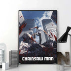 Chainsaw Man Poster Print For Bedroom Living Room Home Decor Japanese Anime Manga Denji Wall Art Cartoon Canvas Painting