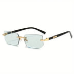 Rimless Rectangle UV400 Fashion Sunglasses for Women & Men