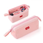 Large Capacity Pencil Case With Pen Holder Label Minimalist Student Stationery Storage Creative Stationery Storage Bag